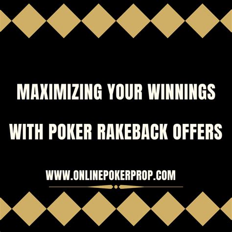 Poker Rakeback Offers.